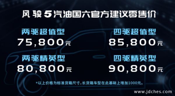新风骏5上市 售价区间7.58万-9.18万元