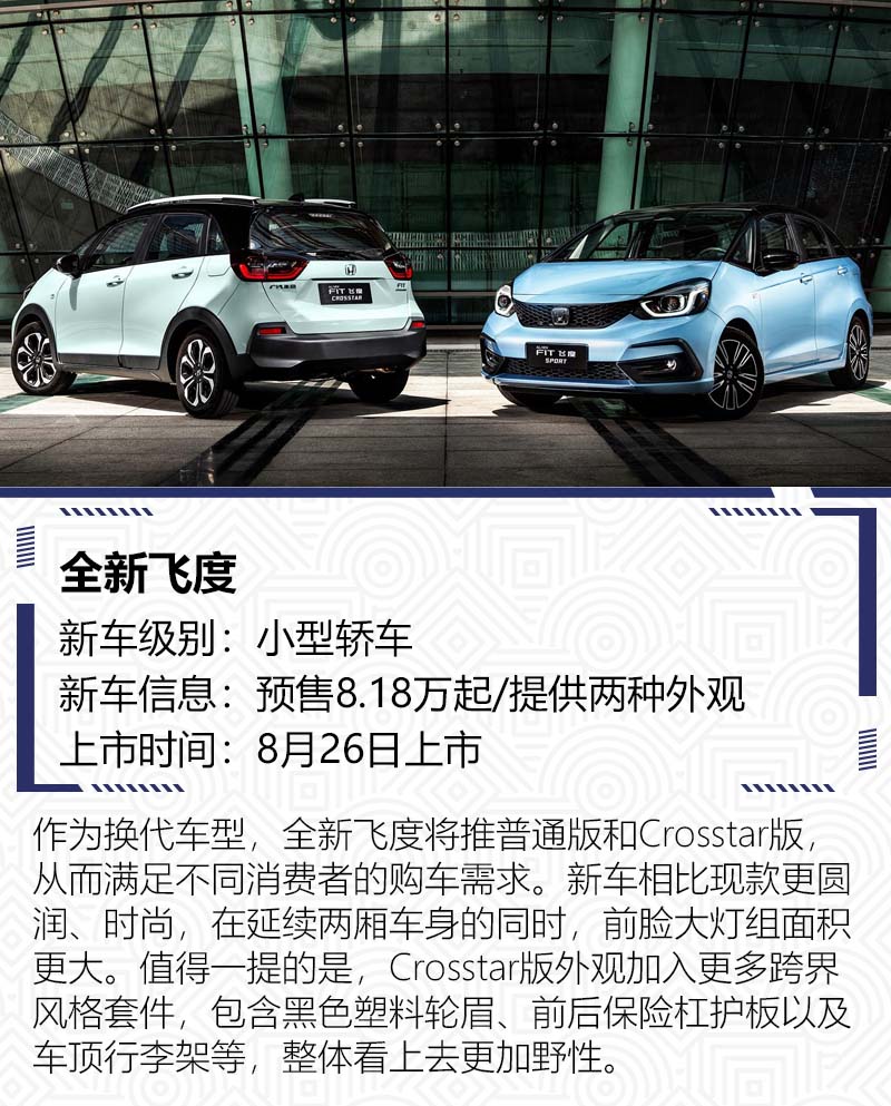 飞度/哈弗H6齐换代 8月值得关注的重磅新车
