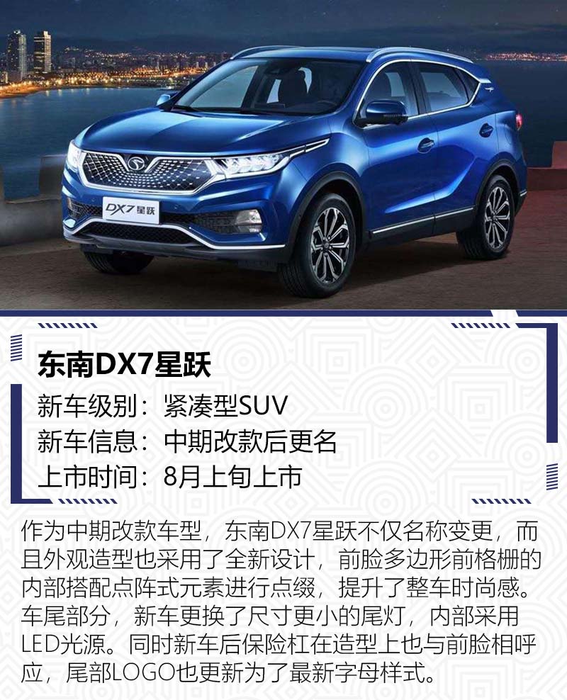 飞度/哈弗H6齐换代 8月值得关注的重磅新车